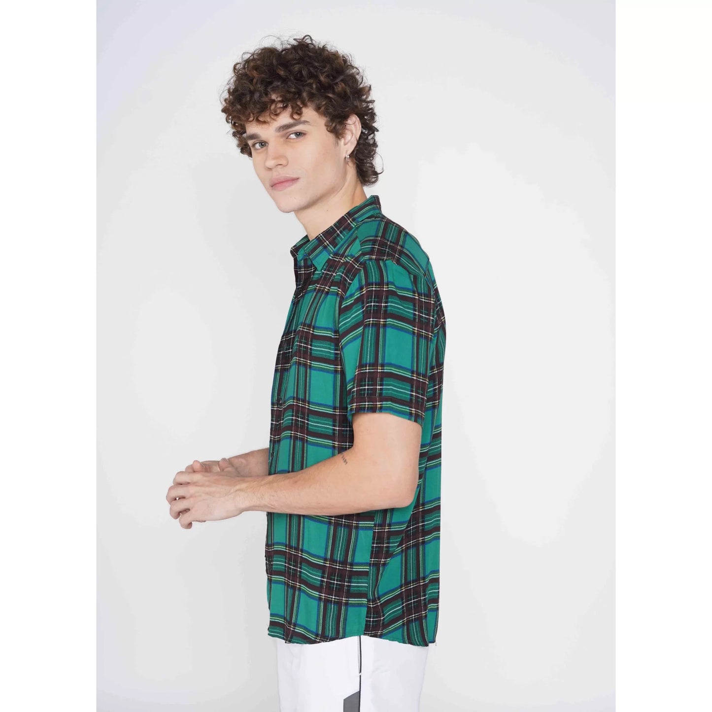 Movers and checkers - Green and black check shirt